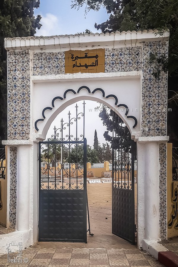 Entrée du Carré des Martyrs au Cimetière Sidi El Hadj Belabbès : Un portail vers l'héroïsme