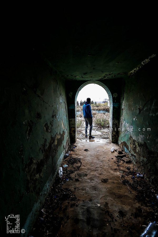 Passage souterrain menant à la piscine de Hammam Sidi Abdelli (Commune de Sidi Abdelli, Wilaya de Tlemcen)