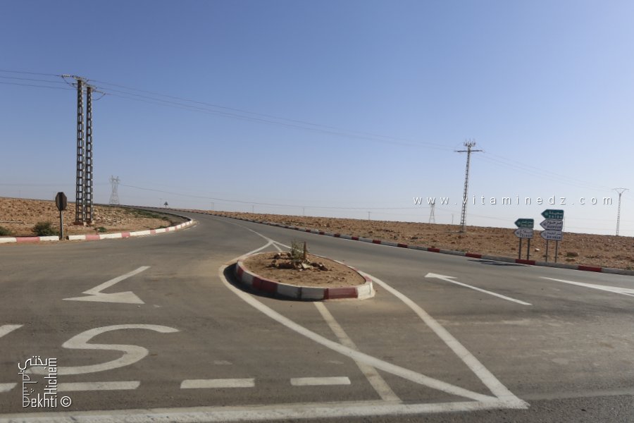 Branchement vers Bir El Hmam sur la Route Redjem Demouche – El Biod
