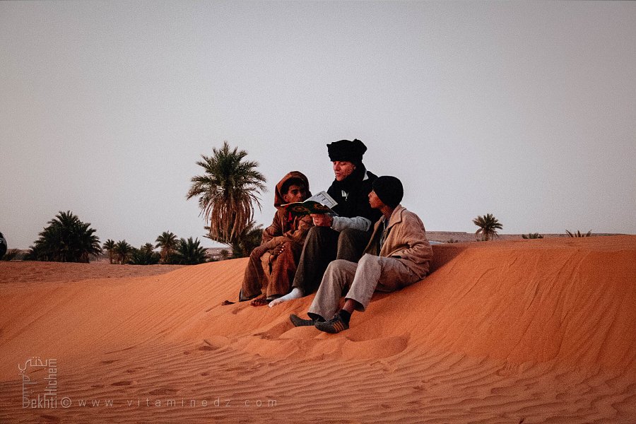 Un moment de conte dans le désert