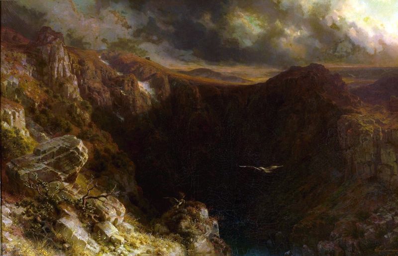 Soirée dans les montagnes