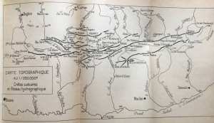 Carte Topographique  Crêtes calcaires et Réseau Hydrographique    du DJURDJURA