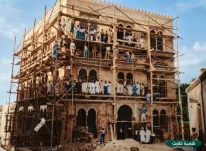 Photo rare de l’avancement des travaux de construction de Dar El Hadith de Tlemcen.