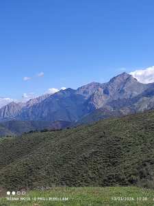 Vue de Tizi Helouane sur le Djurdjura et Thala Guillef