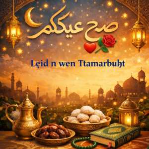 عيدكم مباركًا  Lɛid n wen Ttamarbuḥt