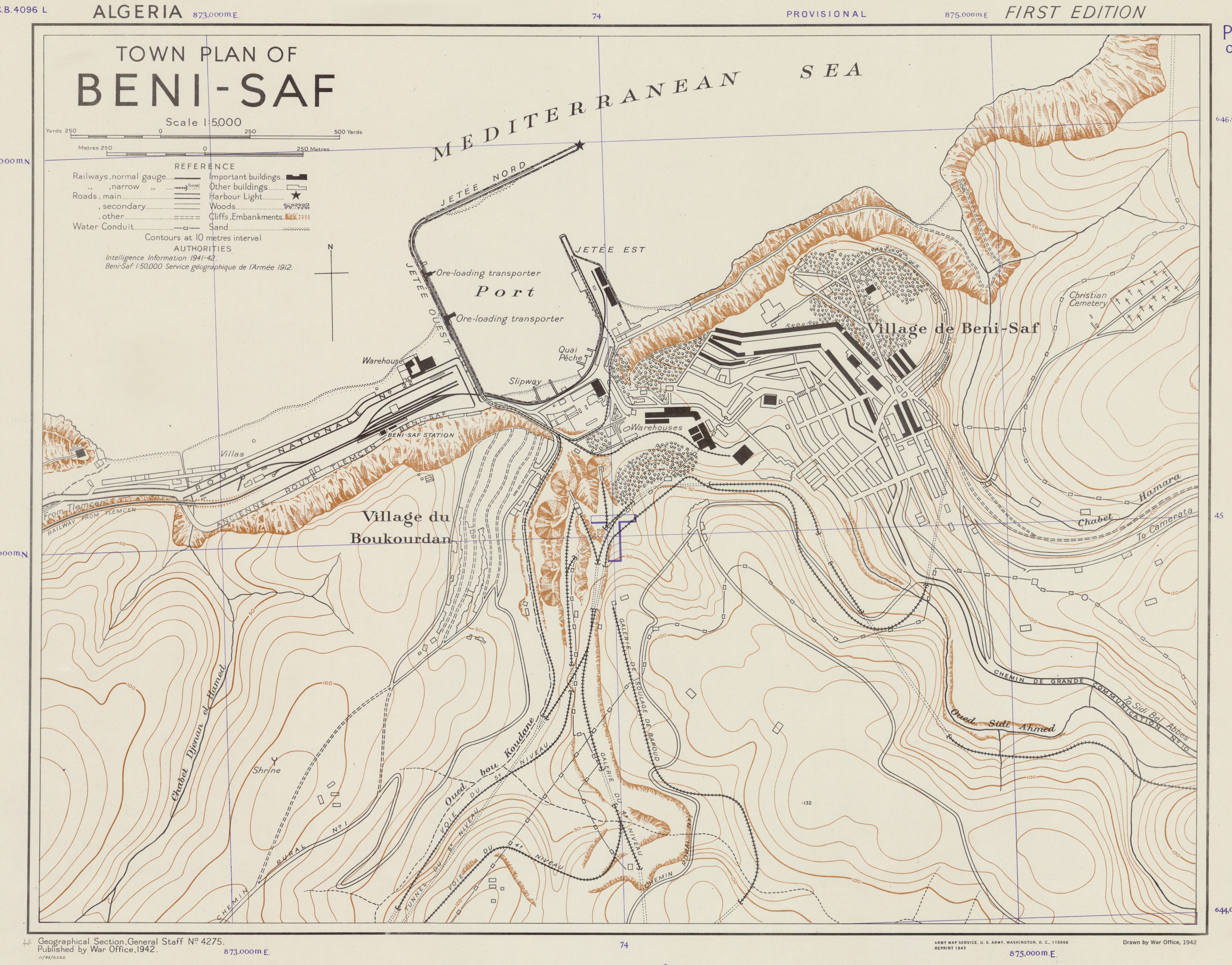 Plan détaillé de Béni-Saf (1943)