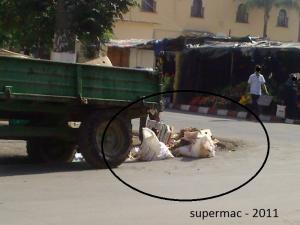 Mouzaia, saleté,ordures et immondices au centre-ville