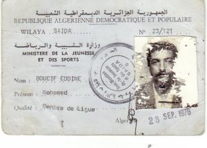 carte de membre de ligue de mohamed boucif