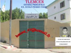 TLEMCEN--EX.ECOLE PIERRE CURIE---