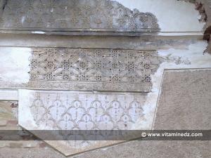 Détail de fresque à Ksar Essoltane d'El Eubbad