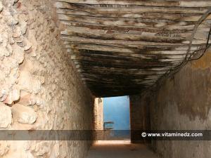 Vieilles constructions, dalle sur bois dans un Derb a Tlemcen