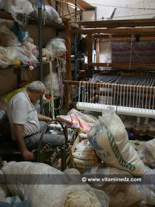 Krawti, un vieux tisserand de Tlemcen, au Derb El Haddadines