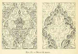 Fresques et décors à l'intérieur de la mosquée de Sidi Bel Hassen
