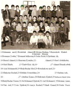 Mouzaia, phot de la classe de CP2, 1967-1968