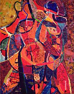 Choukri Mesli,  Femme scorpion, 1967