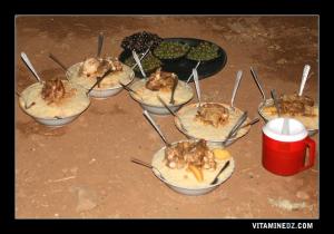 Taam (couscous) à volonté à la waada de Sidi Yahia
