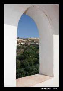 Le Fort de l'Est ou bordj Etturc surplombant les vieux quartiers de Mostaganem, Kadous et Souika
