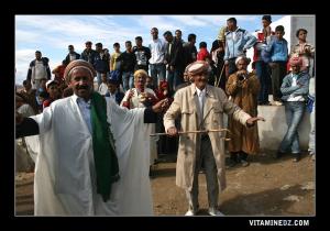 Musiciens Ghayta, Karkabou et Deff à la waada de Sidi Mhamed Benaouda