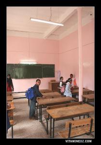 Une classe de l'école de Belbouri Abdelkader          .