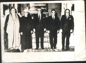 el mehdi bouabdelli(a gauche),avec gamal abdenasser et malek bennabi a droite)