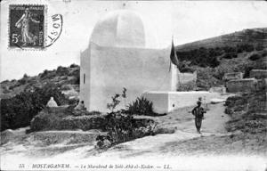 Le marabout d'Abd-el-Kader sur les pentes du fort de l'Est