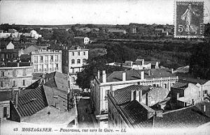 Mostaganem - Panorama, vue vers la gare