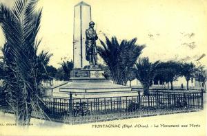 Montagnac, le monument aux morts