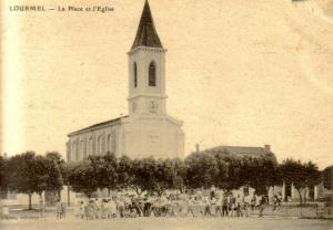 Lourmel, la place et l'eglise