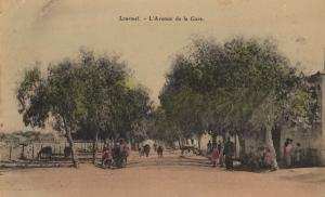 L'avenue de la Gare des années 1900  (cpa Bernard Robert)