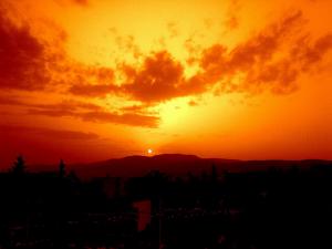 coucher de soleil  RAS EL AIOUN