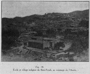 Village et ?cole Ah Frah photo prise avant 1930