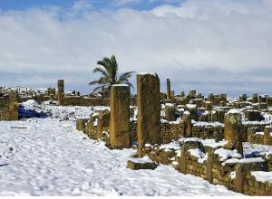 TIMGAD sous la neige