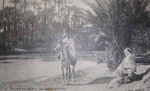 Colomb Bechar Au bord de la rivière