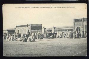 Alger Colomb Bechar Le Receveur des Contributions M.Jean faisant la paye aux Doumenia