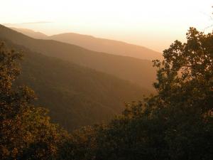 Coucher de soleil sur l'Atlas de Blida