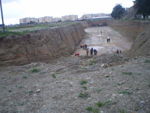 Chantier d'une future cité de 1200 logements