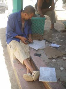 Travail sur le marbre