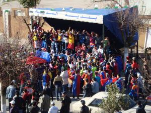 Foule après le match om rca larabaa