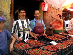 Marché de la fraise