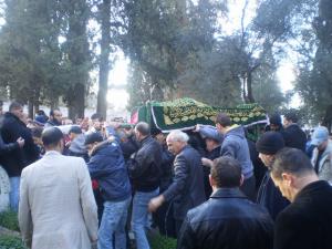 A l'enterrement de Zineddine Berber