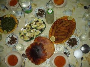 Poisson pané et haricots sautés
