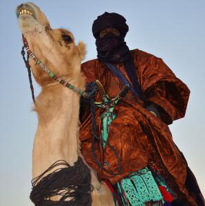 Targui sur son dromadaire - festival imzid - tamanrasset