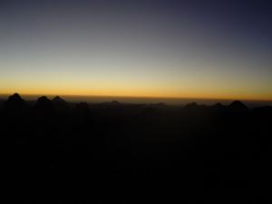 coucher de soleil a l'assekrem