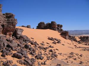 L'arrivée au dessus de Djanet
