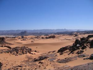 L'arrivée au dessus de Djanet