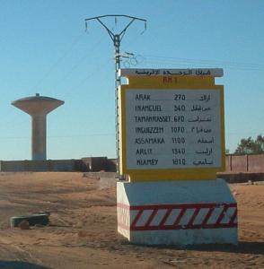 Route de l'union africaine en passant par  In-salah