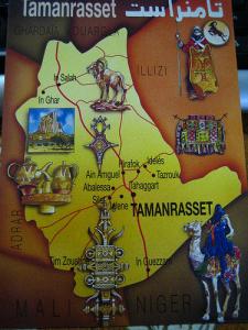 TAMANRASSET  carte