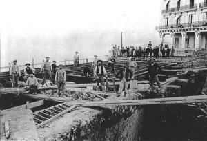 Construction de la plage gueydon