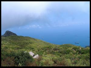 Vue sur la plage à partir de Yema Gouraya