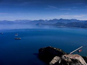Photo depuis le pic des singes Bejaia